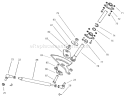 Steering Assembly Diagram and Parts List for 74590 200000001-200999999 - 2000 Toro Lawn Tractor
