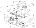 Cutting Pan Assembly Diagram and Parts List for 74590 210000001-210999999 - 2001 Toro Lawn Tractor