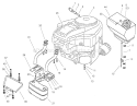 Engine Assembly Diagram and Parts List for 74590 210000001-210999999 - 2001 Toro Lawn Tractor
