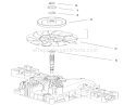Fan Pulley Assembly Diagram and Parts List for 74590 210000001-210999999 - 2001 Toro Lawn Tractor