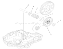 Final Pinion Assembly Diagram and Parts List for 74590 210000001-210999999 - 2001 Toro Lawn Tractor