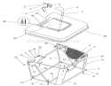 Grass Collector Assembly Diagram and Parts List for 74590 210000001-210999999 - 2001 Toro Lawn Tractor