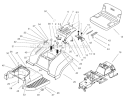 Body Assembly Diagram and Parts List for 74590 210000001-210999999 - 2001 Toro Lawn Tractor