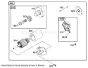 Starter Assembly Engine Diagram and Parts List for 74590 210000001-210999999 - 2001 Toro Lawn Tractor