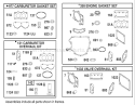 Carburetor Overhaul Kit Assembly Engine Diagram and Parts List for 74590 210000001-210999999 - 2001 Toro Lawn Tractor