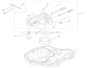 Center Case Assembly Diagram and Parts List for 74590 210000001-210999999 - 2001 Toro Lawn Tractor