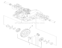 Differential Gear Assembly Diagram and Parts List for 74590 220000001-220999999 - 2002 Toro Lawn Tractor