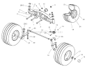 Part Location Diagram of 104-2859 Toro Front Tire Wheel Assembly