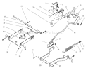 Operation Mower Lift Assembly Diagram and Parts List for 74590 220000001-220999999 - 2002 Toro Lawn Tractor