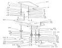 Cutting Pan Drive Assembly Diagram and Parts List for 74590 230000001-230999999 - 2003 Toro Lawn Tractor