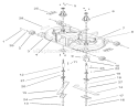 Cutting Pan, Mower Housing Assembly Diagram and Parts List for 74590 230000001-230999999 - 2003 Toro Lawn Tractor