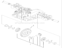 Differential Gear Assembly Diagram and Parts List for 74590 230000001-230999999 - 2003 Toro Lawn Tractor