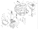 Engine Assembly Diagram and Parts List for 74590 230000001-230999999 - 2003 Toro Lawn Tractor
