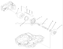 Motor Shaft Assembly Diagram and Parts List for 74590 230000001-230999999 - 2003 Toro Lawn Tractor
