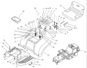 Body Assembly Diagram and Parts List for 74590 230000001-230999999 - 2003 Toro Lawn Tractor