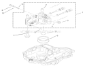 Center Case Assembly Diagram and Parts List for 74590 230000001-230999999 - 2003 Toro Lawn Tractor
