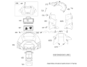 Blower Housing Assembly Diagram and Parts List for 74590 240000001-240999999 - 2004 Toro Lawn Tractor