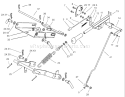 Mower Lift Assembly Diagram and Parts List for 74570 230000001-230999999 - 2003 Toro Lawn Tractor