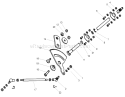 Steering Assembly Diagram and Parts List for 74571 240000001-240999999 - 2004 Toro Lawn Tractor