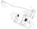 Travel Pedal Assembly Diagram and Parts List for 74570 230000001-230999999 - 2003 Toro Lawn Tractor