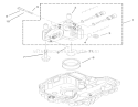 Center Case Assembly Transmission Assembly Diagram and Parts List for 74571 250000001-250999999 - 2005 Toro Lawn Tractor