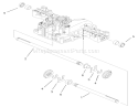Axle Shaft Assembly Transmission Assembly Diagram and Parts List for 74590 250000001-250999999 - 2005 Toro Lawn Tractor