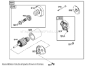 Starter Assembly Diagram and Parts List for 74590 250000001-250999999 - 2005 Toro Lawn Tractor