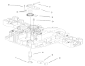 Brake Assembly Transmission Assembly Diagram and Parts List for 74590 250000001-250999999 - 2005 Toro Lawn Tractor