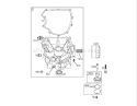 Crankcase Assembly Diagram and Parts List for 74591 260000001-260999999 - 2006 Toro Lawn Tractor