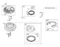 Flywheel Assembly Diagram and Parts List for 74591 260000001-260999999 - 2006 Toro Lawn Tractor
