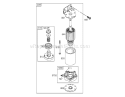 Starter Assembly Diagram and Parts List for 74591 260000001-260999999 - 2006 Toro Lawn Tractor