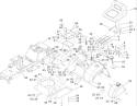 Frame Assembly Diagram and Parts List for 74592 270000652-270999999 - 2007 Toro Lawn Tractor