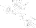 Front Axle Assembly Diagram and Parts List for 74582 280000001-280999999 - 2008 Toro Lawn Tractor