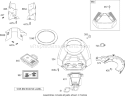 Blower Housing Assembly Diagram and Parts List for 74592 270000652-270999999 - 2007 Toro Lawn Tractor
