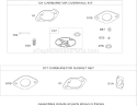 Carburetor Overhaul Kit Diagram and Parts List for 74592 270000652-270999999 - 2007 Toro Lawn Tractor