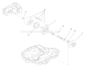 Motor Shaft Assembly Transmission Assembly Diagram and Parts List for 74573 280000001-280999999 - 2008 Toro Lawn Tractor