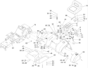 Frame Assembly Diagram and Parts List for 74573 280000001-280999999 - 2008 Toro Lawn Tractor
