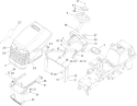 Hood Assembly Diagram and Parts List for 74592 270000652-270999999 - 2007 Toro Lawn Tractor
