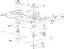 Deck Housing Assembly Diagram and Parts List for 74573 280000001-280999999 - 2008 Toro Lawn Tractor