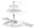 Fan Pulley Assembly Transmission Assembly Diagram and Parts List for 74573 310000001-310999999 - 2010 Toro Lawn Mower