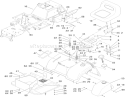 Frame, Fender, Seat and Fuel Tank Assembly Diagram and Parts List for 74582 310000001-310999999 - 2010 Toro Lawn Tractor