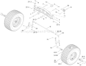 Front Axle Assembly Diagram and Parts List for 74593 310000001-310999999 - 2010 Toro Lawn Tractor