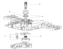 Pump Shaft Assembly Transmission Assembly Diagram and Parts List for 74573 310000001-310999999 - 2010 Toro Lawn Mower