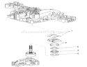 Range Shift Assembly Transmission Assembly Diagram and Parts List for 74573 310000001-310999999 - 2010 Toro Lawn Mower