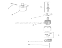 Starting System Assembly Diagram and Parts List for 74601 210000001-210999999 - 2001 Toro Lawn Tractor