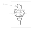 Crankshaft Assembly Diagram and Parts List for 74601 210000001-210999999 - 2001 Toro Lawn Tractor