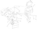 Engine And Clutch Assembly Diagram and Parts List for 74601 210000001-210999999 - 2001 Toro Lawn Tractor