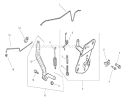 Engine Control Assembly Diagram and Parts List for 74601 210000001-210999999 - 2001 Toro Lawn Tractor