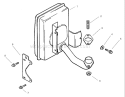Exhaust Assembly Diagram and Parts List for 74601 220000913-220999999 - 2002 Toro Lawn Tractor