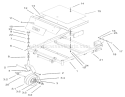Front Frame Assembly Diagram and Parts List for 74601 230000001-230999999 - 2003 Toro Lawn Tractor